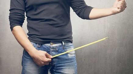 Measurement to increase penis