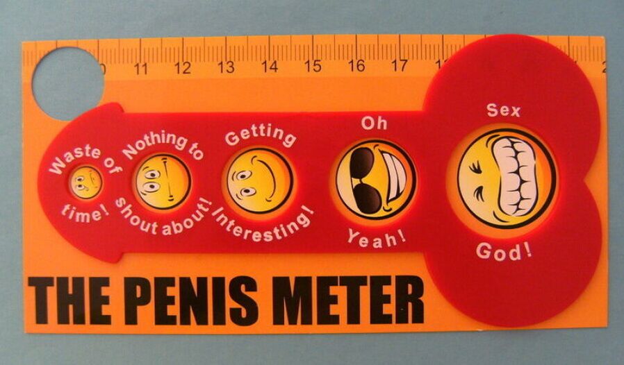 Ruler for measuring the male genital organ